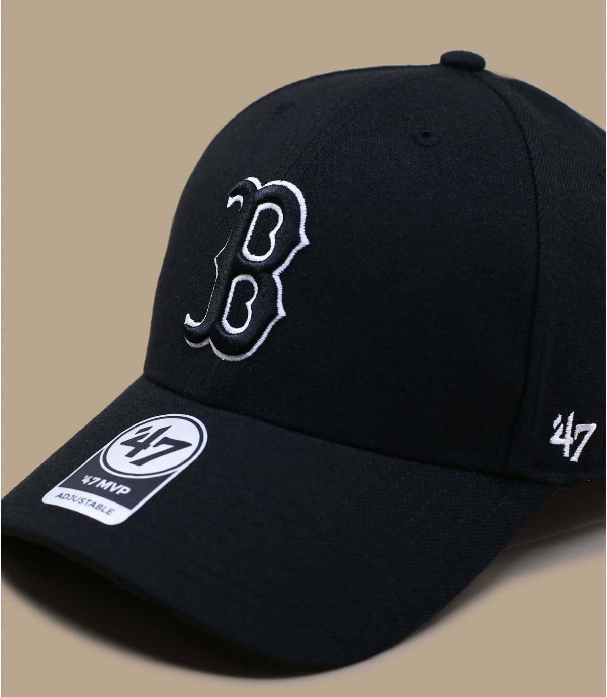 Black boston baseball cap on sale