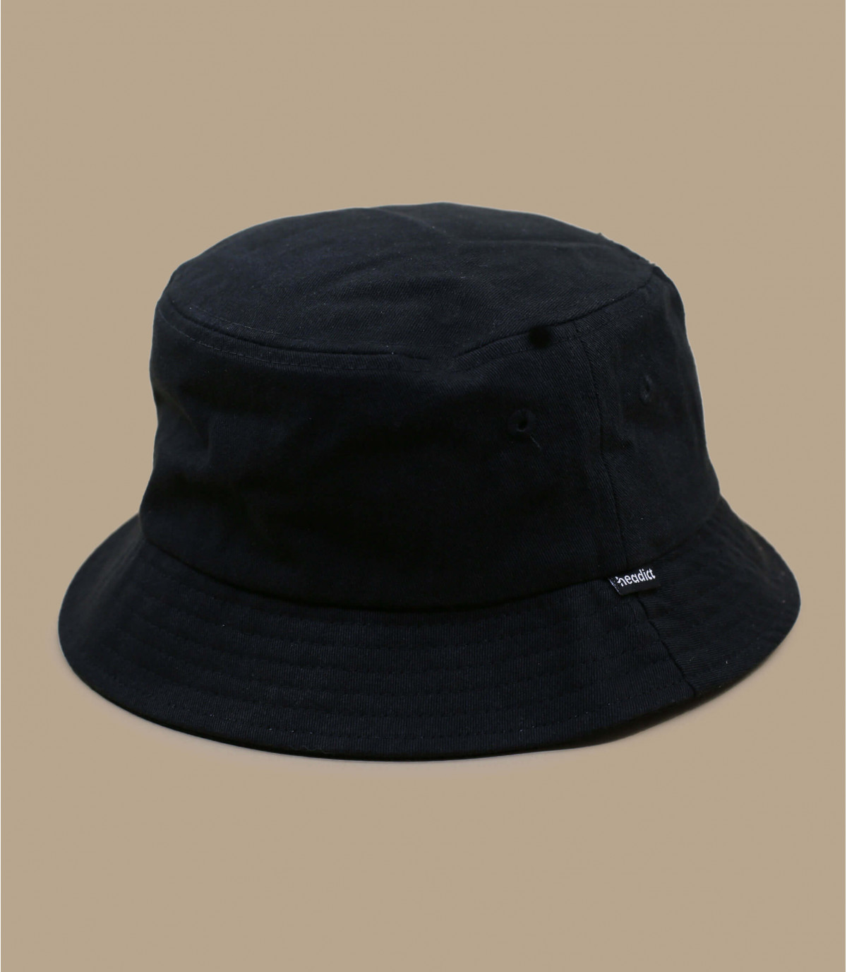 Blank black bucket hat top