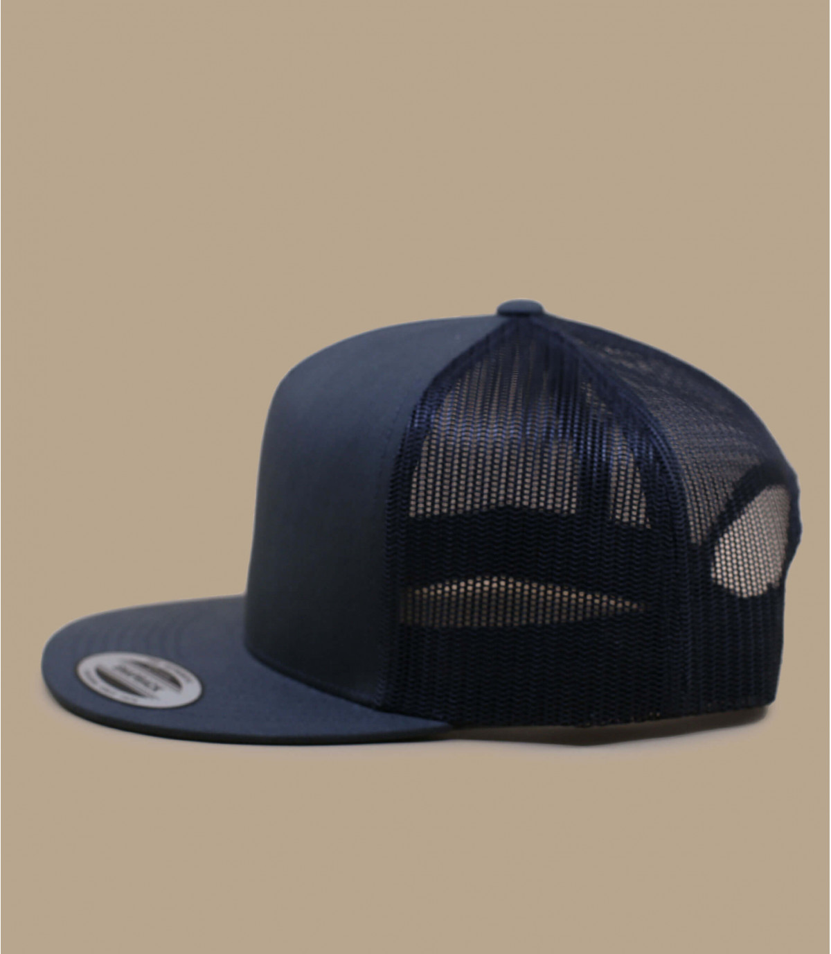 Grey blank mesh snapback