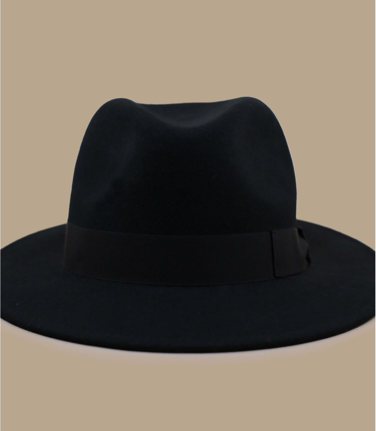Black wool felt hat 2025