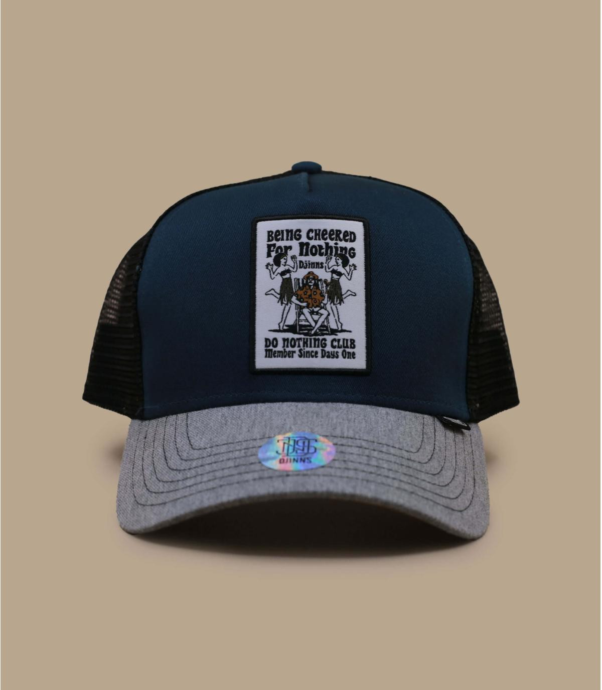 Trucker Cap blau grau - HFT Trucker Cap Being Cheered petrol heather grey  Djinns : Headict